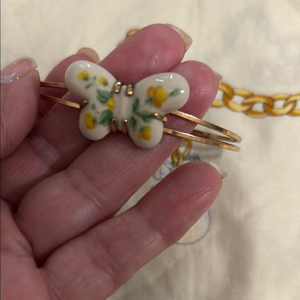 Floral Butterfly Bracelet